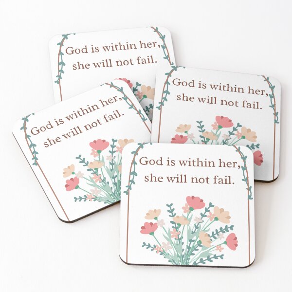 Item preview, God is within her, she will not fail. Psalms 46:5 designed and sold by MaanArtCorner.