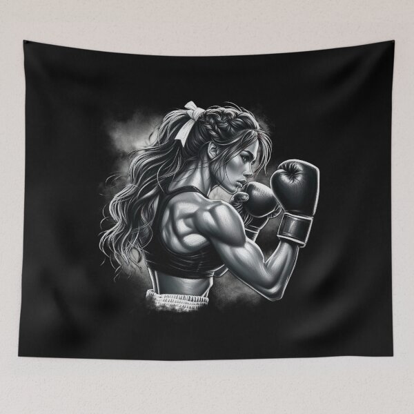 Item preview, Boxing, Training, Girl, Sport, Fit, Strength, Condition, Motivation, Health, Fitness, Kickboxing designed and sold by CrisMor-Art.