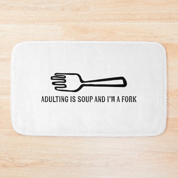 Item preview, Adulting is a soup and i’m a fork designed and sold by KingaDesigns.