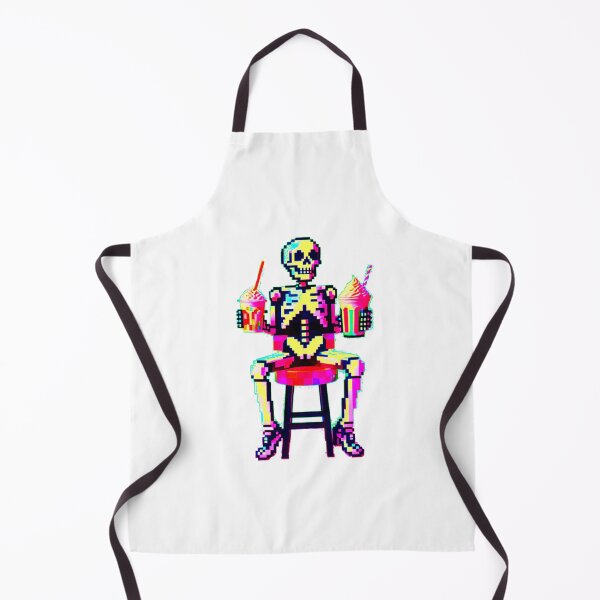 Item preview, Retro Diner Skeleton: Pixel Art Perfection designed and sold by Ronny-Owiso.