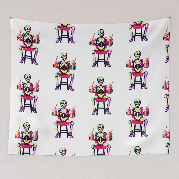 Item preview, Retro Diner Skeleton: Pixel Art Perfection designed and sold by Ronny-Owiso.