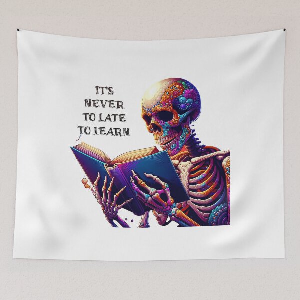 Item preview,  Learning Without Limits: A Skeleton Enjoying Reading designed and sold by 0penvimark.