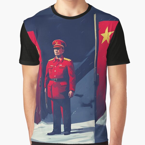 Item preview, Soviet soldier guards secret bunker designed and sold by Purpleflex.