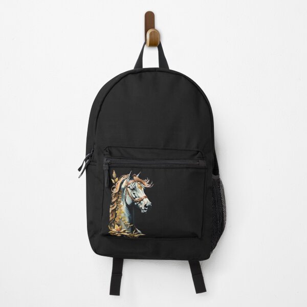 Item preview, Portrait of a horse - stylized with flowers and leaves designed and sold by IHImage.