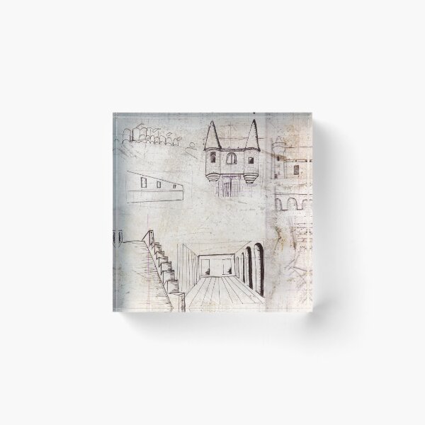Item preview, Pencil sketch architectural elements designed and sold by Carré Comme Orange.