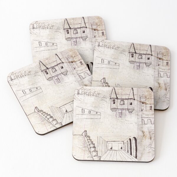 Item preview, Pencil sketch architectural elements designed and sold by Carré Comme Orange.