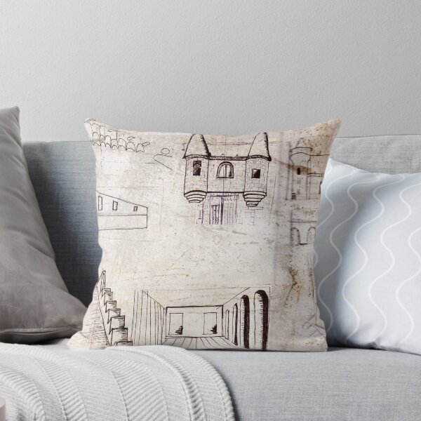 Item preview, Pencil sketch architectural elements designed and sold by Carré Comme Orange.