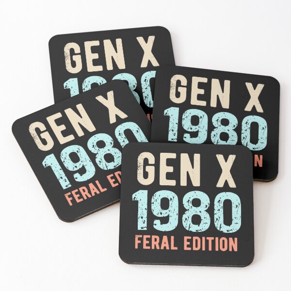 Item preview, Gen X Born in 1980 Feral Edition designed and sold by darkskydelights.