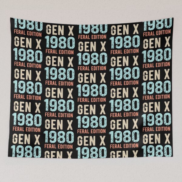 Item preview, Gen X Born in 1980 Feral Edition designed and sold by darkskydelights.