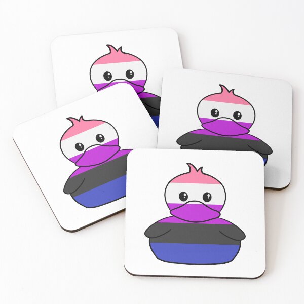Item preview, Gender Fluid Flag Duck designed and sold by PineKonePixels.