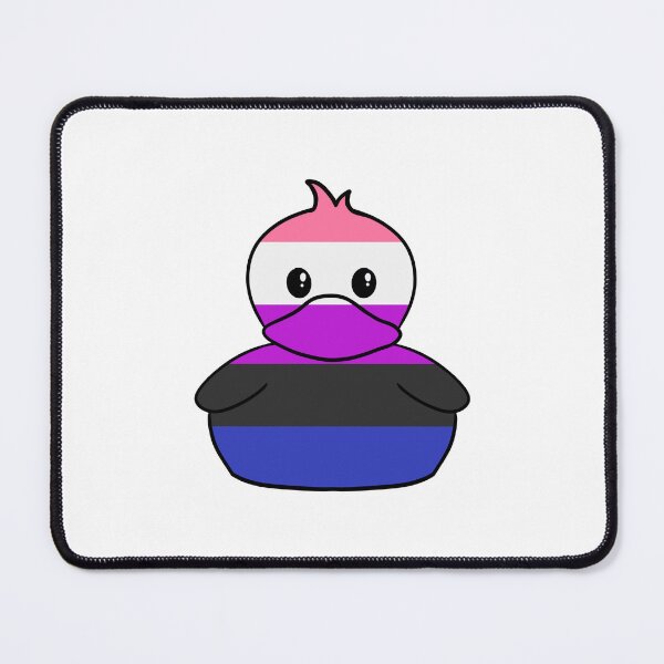 Item preview, Gender Fluid Flag Duck designed and sold by PineKonePixels.