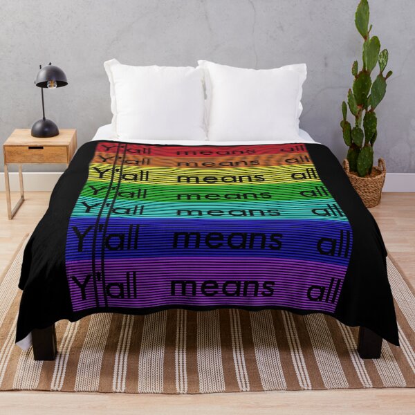 Item preview, y'all means all rainbow pride flag designed and sold by BritySpear.