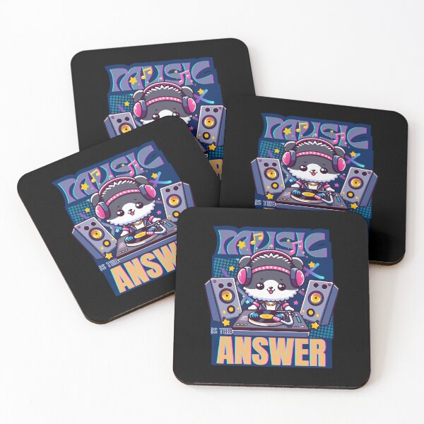 Item preview, dj dog, dj art, music is the answer designed and sold by antcpjr682.