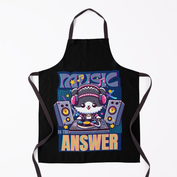Item preview, dj dog, dj art, music is the answer designed and sold by antcpjr682.