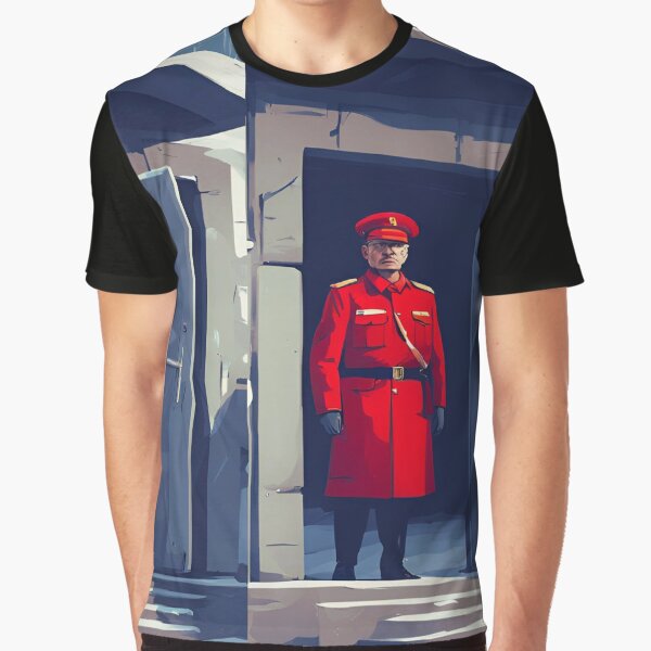 Item preview, Soviet officer guards secret bunker designed and sold by Purpleflex.