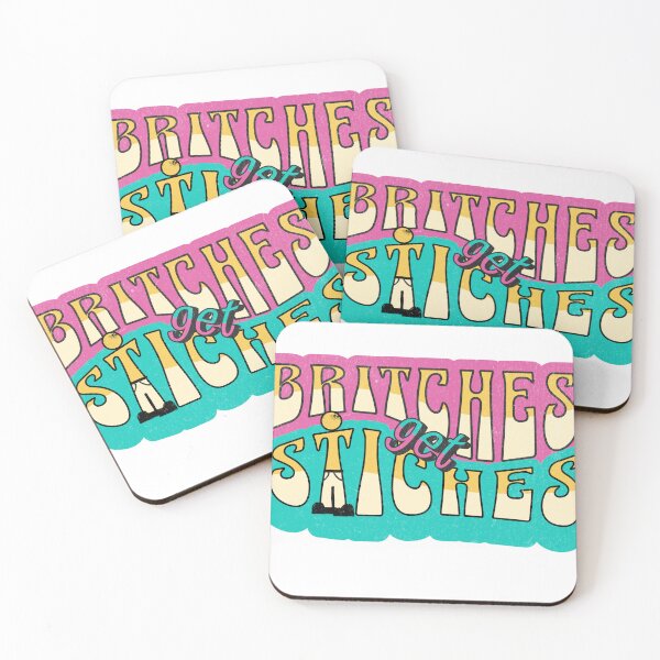 Item preview, Funny 'Britches Get Stitches' Retro Graphic T-Shirt - Playful Pun Tee designed and sold by MondegreenLLC.