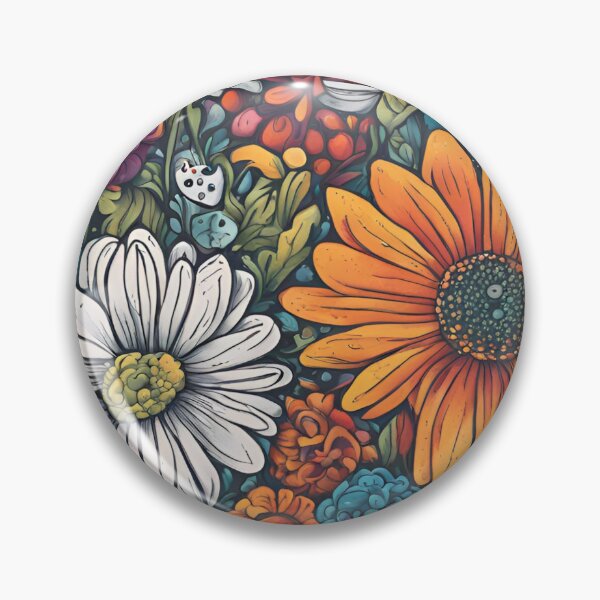 Item preview, Tropical flower garden watercolor painting designed and sold by AKRE R.