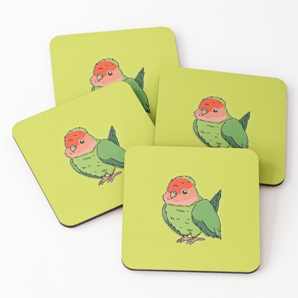 Item preview, Fluffy Peach Face Lovebird designed and sold by Squawkable.