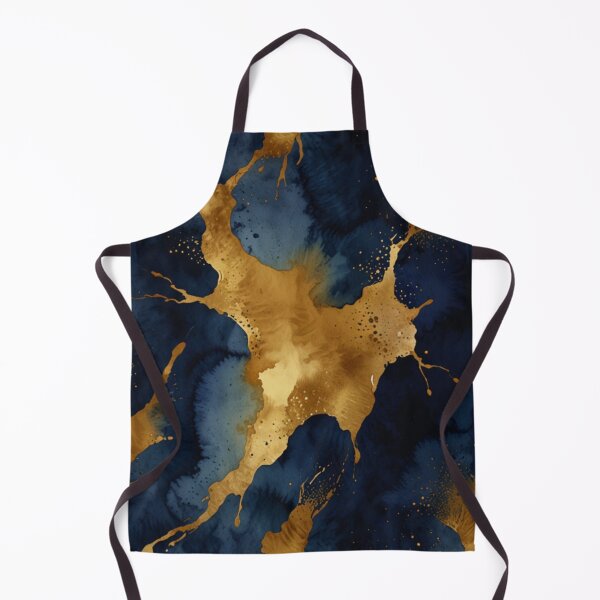 Item preview, Blue and gold watercolor art designed and sold by shokA Design.
