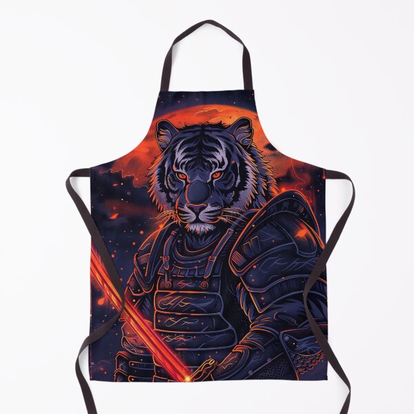 Item preview, Tiger Samurai Pixel Art designed and sold by Kaos-Bit.