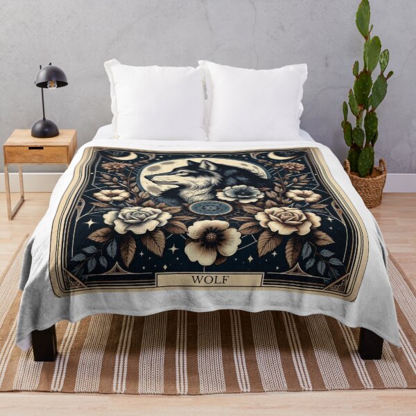 Item preview, Mystical Forest Wolf Moon - Enchanted Nature Artwork designed and sold by MiszungART.
