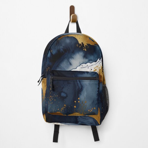 Item preview, Blue and gold watercolor art designed and sold by shokA Design.
