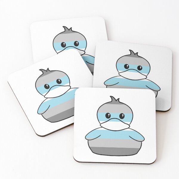 Item preview, Demi Boy Flag Duck designed and sold by PineKonePixels.