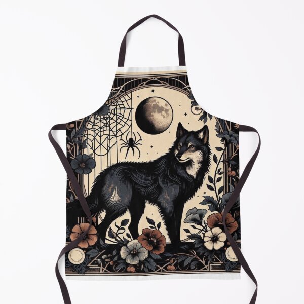 Item preview, Mystical Forest Wolf Moon - Enchanted Nature Artwork designed and sold by MiszungART.