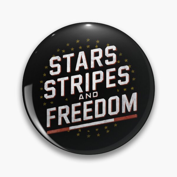 Item preview, Stars, Stripes, and Freedom, American Independence Day Classic T-Shirt designed and sold by HearWut.