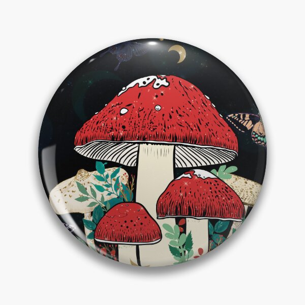 Item preview, Celestial Moon Boho Magic Mushrooms designed and sold by NdesignTrend.