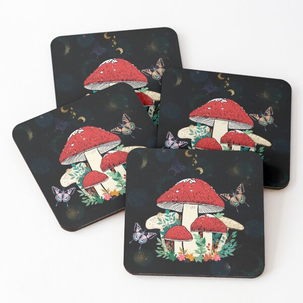 Item preview, Celestial Moon Boho Magic Mushrooms designed and sold by NdesignTrend.