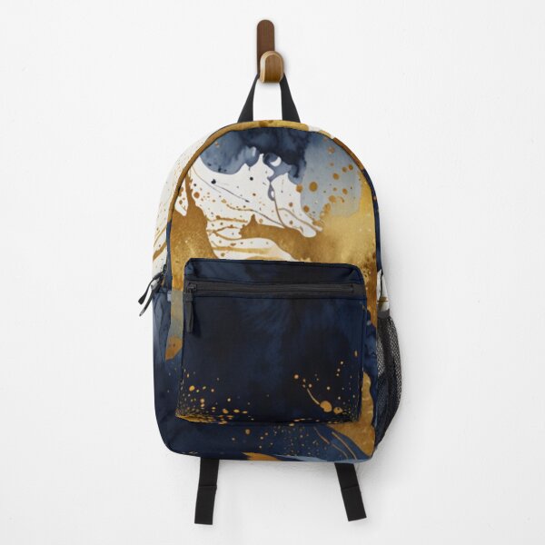 Item preview, Blue and gold watercolor art designed and sold by shokA Design.