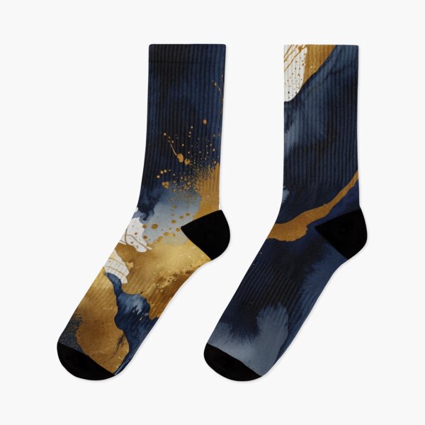 Item preview,  Blue and gold watercolor art designed and sold by shokA Design.
