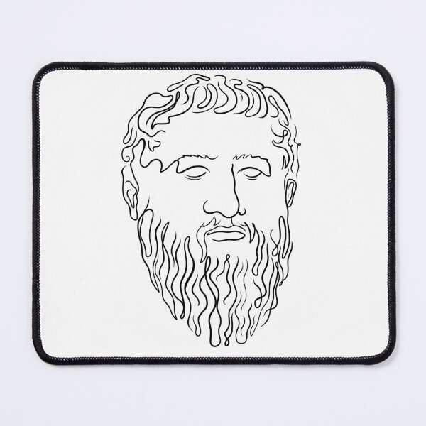 Item preview, Plato: A Study in Lines (White Background) designed and sold by estoicore.