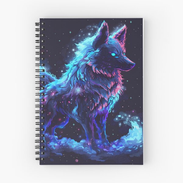 Item preview, Cosmic Wolf Pixel Art designed and sold by Kaos-Bit.