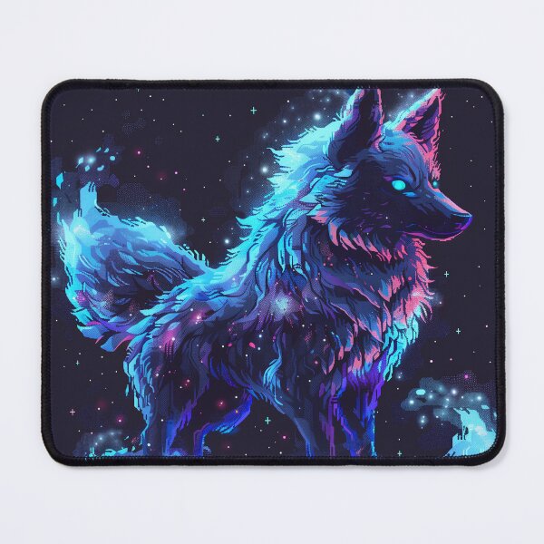 Item preview, Cosmic Wolf Pixel Art designed and sold by Kaos-Bit.