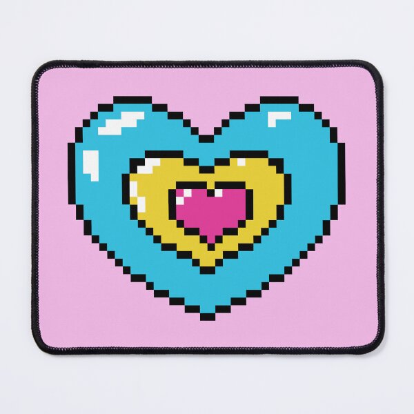 Item preview, PIXEL PAN HEART designed and sold by MysticPotato.