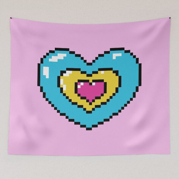 Item preview, PIXEL PAN HEART designed and sold by MysticPotato.