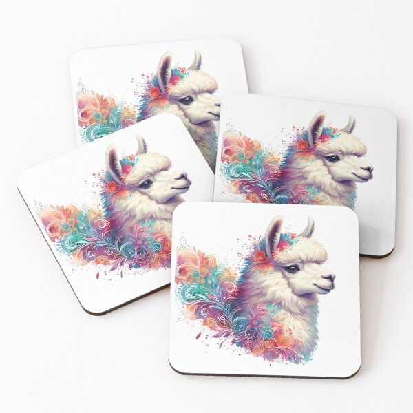 Item preview, Beautiful alpaca with colorful background designed and sold by Marcoshop10.