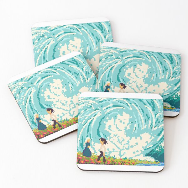 Item preview, Howl and Sophie Pixel Art designed and sold by Joy Peetz.