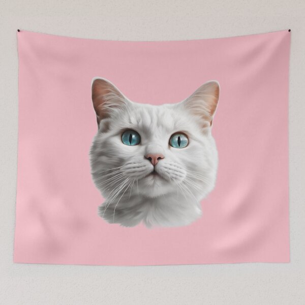 Item preview, Cute white cat designed and sold by dalastore.