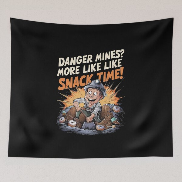 Item preview, Danger Mines: Cautionary Vintage Mine Sign Design designed and sold by VaskarPaul.