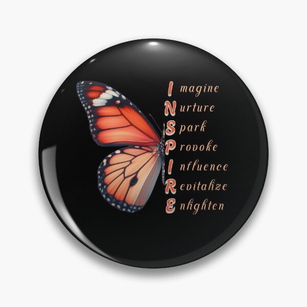 Item preview, Butterfly inspire acronym designed and sold by CoolCrazyQuirky.