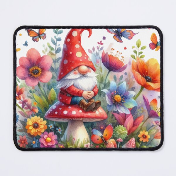 Item preview,  Gnome and Spring Flowers designed and sold by deniz kaya.