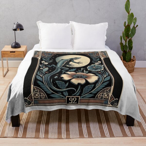 Item preview, Enchanted Forest Lizard Art - Mystical Nature & Ornament Design Art designed and sold by MiszungART.