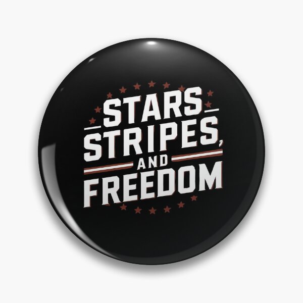 Item preview, Stars, Stripes, and Freedom, American Independence Day Classic T-Shirt designed and sold by HearWut.