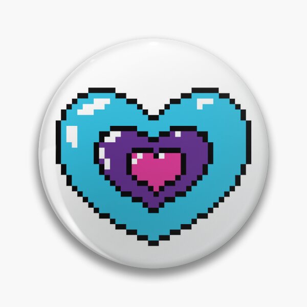 Item preview, PIXEL BI HEART designed and sold by MysticPotato.