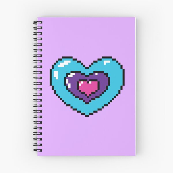Item preview, PIXEL BI HEART designed and sold by MysticPotato.