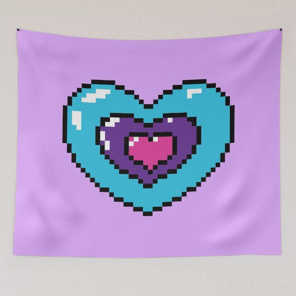 Item preview, PIXEL BI HEART designed and sold by MysticPotato.