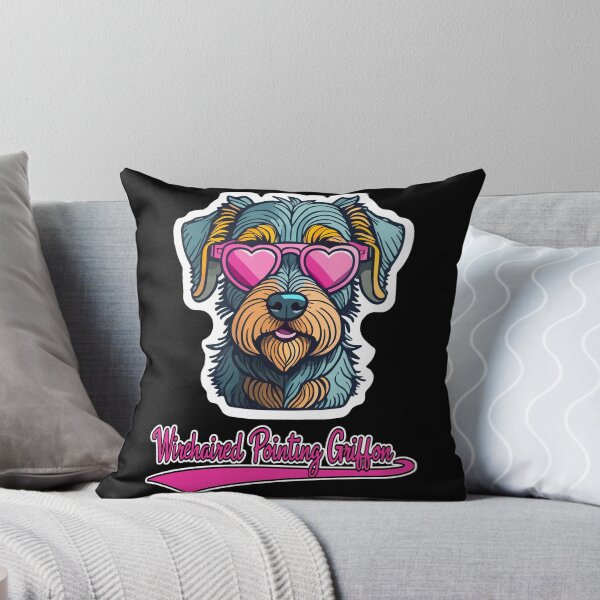Item preview, Wirehaired Pointing Griffon in Heart Shaped Sunglasses designed and sold by KellysComColors.